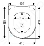 VILLEROY & BOCH - Architectura WC sedátko, SoftClosing, QuickRelease, alpská bílá 9M83S101