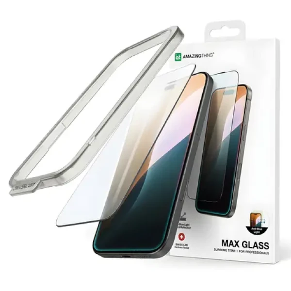 AmazingThing Titan Max / Ochranné sklo / Apple iPhone 16 / tvrzené