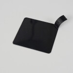 Cake star Plastová podložka pod minidezerty s úchytem čtverec čérná 8x8cm