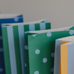 Eulenschnitt Papírový sáček Stripes and Dots 21 × 15 cm – set 6 ks, multi barva, papír