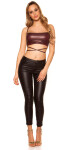 Sexy top KouCla Wetlook Crop top Einheitsgroesse