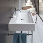 DURAVIT - Vero Air Umyvadlo 80x47 cm, bez přepadu, otvor pro baterii, WonderGliss, bílá 23508000411