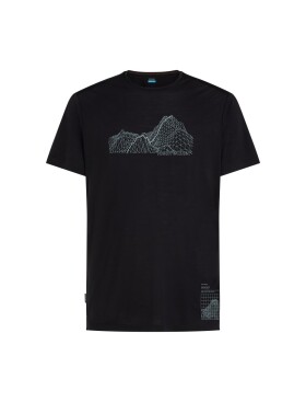 Pánské merino triko s krátkým rukávem ICEBREAKER Mens 125 Cool-Lite Sphere SS Tee Beta, Black velikost: XL