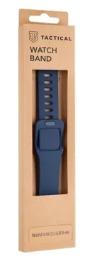 Tactical 790 Silikonový Řemínek s Přezkou pro Apple Watch 38 40mm Night modrá (8596311138898)