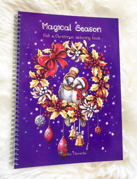 Magical Season, antistresové omalovánky s podpisem autorky, Lenka Filonenko