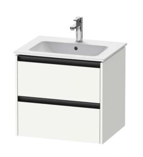 DURAVIT - Ketho.2 Umyvadlová skříňka 55x61x48 cm, 2 zásuvky, matná bílá K25262018180000