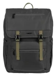 Natec NIALA černá, zelený vnitřek / Batoh na notebook / 15,6" / 18 l / recyklovaný polyester (NTO-2239)
