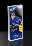 Highland Mint Obraz Buffalo Sabres NHL JJ Peterka Player Ticket 3D Block Art