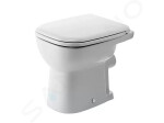 DURAVIT - D-Code Stojící WC, zadní odpad, ploché splachování, s HygieneGlaze, alpská bílá 21090920002