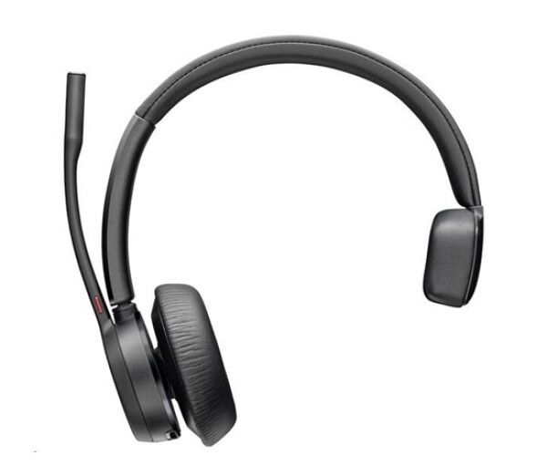 Poly Voyager 4310 MS Teams bezdrátová náhlavní souprava, BT700 USB-C adaptér, mono, nabíjecí stojánek EDF_1457745