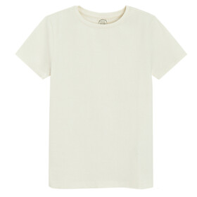 Jednobarevné tričko s krátkým rukávem -bílé - 134 WHITE