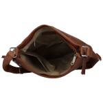 Módní dámská koženková crossbody kabelka Coveri Kisha, hnědá