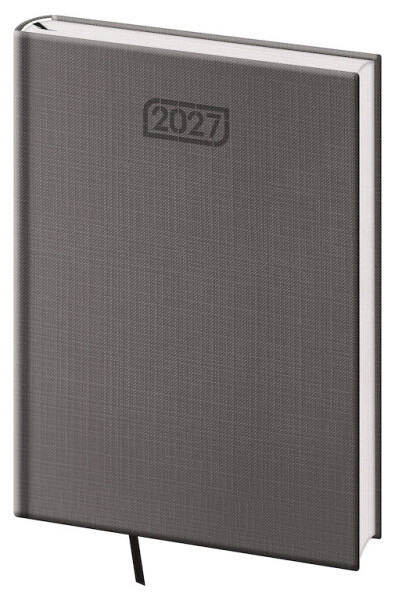 Týdenní diář 2027 Helma A5 Zephir šedý