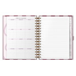 Busy B Kroužkový plánovací diář To Do A5 Stripe 2026, růžová barva, papír