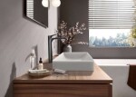 HANSGROHE - Vivenis Umyvadlová baterie s výpustí, EcoSmart, CoolStart, kartáčovaný černý chrom 75044340