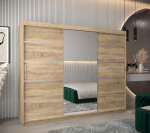 Šatní skříň Abi V2 Barva korpusu: Dub Sonoma, Rozměry: 200 cm, Dveře: Dub sonoma