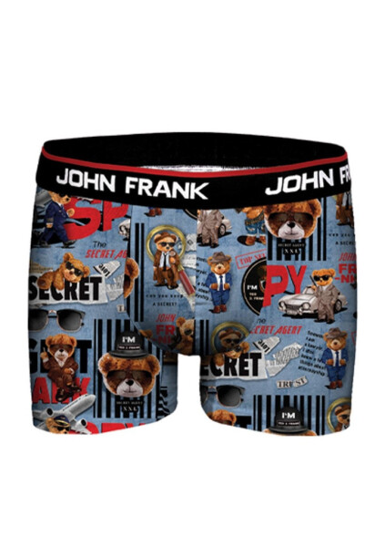 Pánské boxerky John Frank JFBD355 Modrá