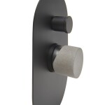 Sprchová a vanová baterie SAT Fusion včetně podomítkového tělesa páka beton SATBSFU215BC SATBSFU215BC