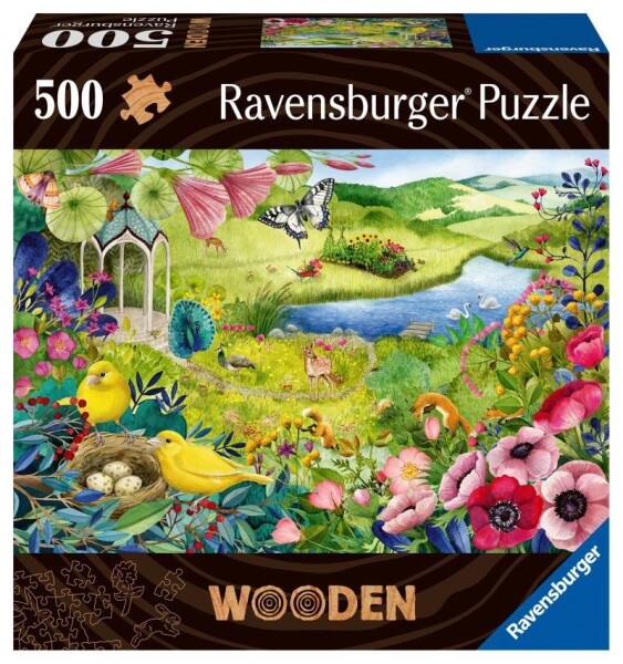 Ravensburger Divoká zahrada 500 dílků, dřevěné