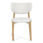 Jídelní židle, hnědá, látka, HC-L3125 OAK