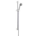 HANSGROHE - Crometta 85 Set sprchové hlavice, 2 proudy, tyče 0,65 m a hadice, chrom 27763000