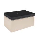 Koupelnová skříňka s umyvadlem SAT Feel 80x30x46 cm pískově béžová mat SATFEEL80BEU1MB SATFEEL80BEU1MB