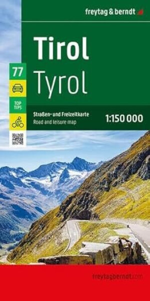 Tyrolsko 1:150 000 / automapa + volnočasová mapa