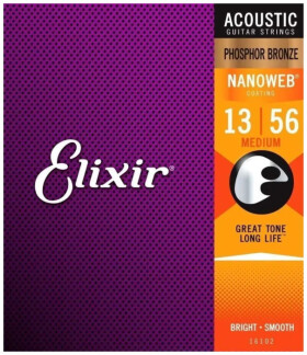 Elixir 16102 NANOWEB Acoustic Phosphor Bronze .013 - .056