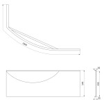 POLYSAN - MAMBA R 160 panel rohový 28312