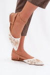 Dámské sandály s výšivkou na ploché Camel Grelia 40
