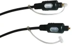 Schwaiger optický kabel Toslink černá / Audio kabel optický / Toslink - Toslink / zlacené konektory / 1,5 m (LWL2150533)