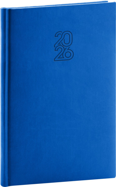 Týdenní diář 2026 NOTIQUE A5 - Aprint modrý, 15 x 21 cm