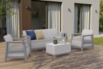 KETER SCANDI LINEA 3 SEATERS SET - Ash grey/Storm grey