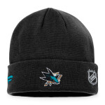 Fanatics Pánská Zimní Čepice San Jose Sharks Authentic Pro Game & Train Cuffed Knit Black