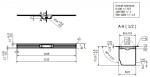 I-Drain - Linear 72 Nerezový sprchový žlab, délka 110 cm, s hydroizolací ID5M11001X1