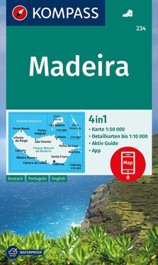 Madeira 1:50 000 / turistická mapa KOMPASS 234