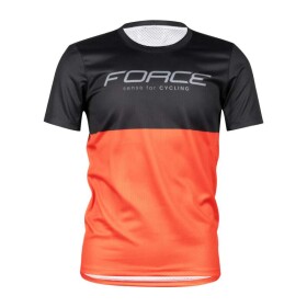 Dres FORCE KID MTB CHEERY, černo-oranžový (Barva černo-oranžová, velikost 141-153)