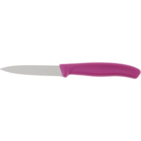 Victorinox 6.7636.L115 Loupací nůž SwissClassic růžová - Victorinox Nůž kuchyňský růžový vlnka 6.7636.L 115 8 cm