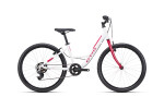 Dětské kolo CTM MISSY 24", barva bílá / tmavěbordová, model 2026 - ZDARMA dopravné, seřízení a odborná montáž!
