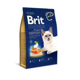 Brit Premium by Nature Cat Adult Salmon 8 kg / Prémiové krmivo / pro dospělé kočky (8595602553211)