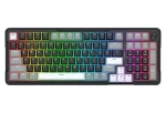 Redragon ARLOKKS QMK K742 černá / Herní klávesnice / mechanická / RGB / BT / USB / US (K742)
