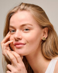 ENAMEL Copenhagen Studs, Large Sunshine 925S/GP