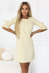 Dámské šaty 217-12 NEVA pastelově žluté - Numoco XL
