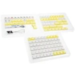 Ducky x Fallout sada kláves žluto-bílá / Náhradní klávesy / 132 kláves / US Layout (DCA132-USVAUCHPH1)