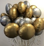 Balónek kruh satén stříbrný Anagram Balónek kruh satén stříbrný Anagram