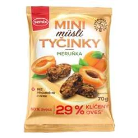 Semix Mini Müsli tyčinky s meruňkami bez lepku 70g
