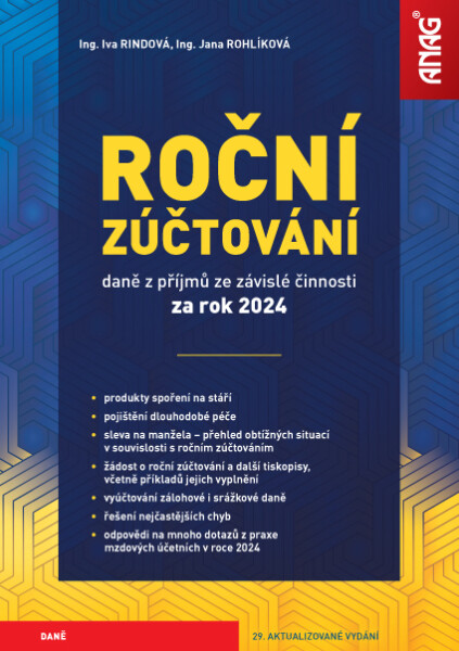 Roční zúčtování daně z příjmů ze závislé činnosti za rok 2024 - Iva Rindová
