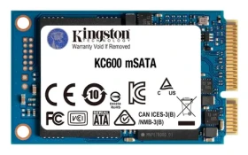 Kingston KC600 512GB mSATA SSD / mSATA / SATA III / 3D TLC / čtení:550MBs / zápis:520MBs / 90K 80K IOPS / MTBF 1mh / 5y (SKC600MS/512G)