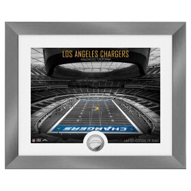 Obraz Los Angeles Chargers NFL Art Deco Stadium Silver Coin