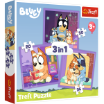Mamido Puzzle 3v1 Poznej Bluey Trefl 34895
